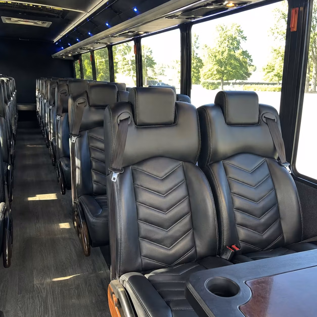 28 passenger minibus interior