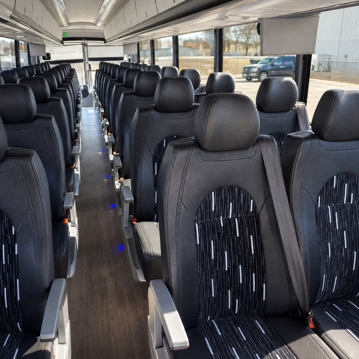 charter bus rentals for round rock weddings at hill country venues