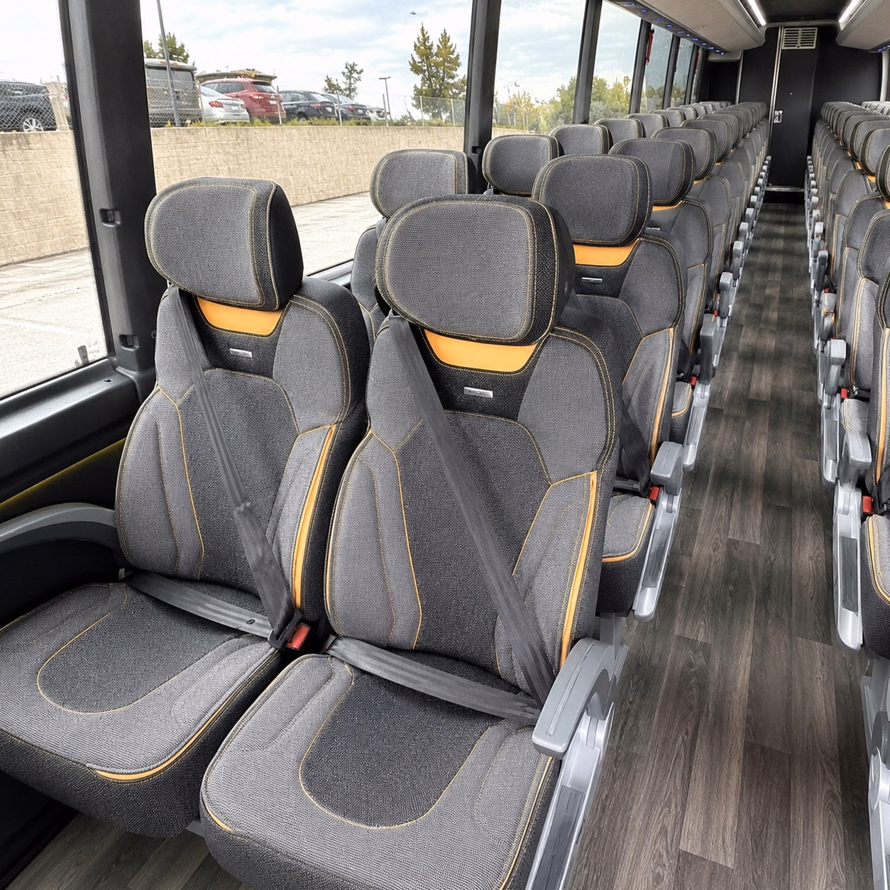 round rock charter bus rental inside