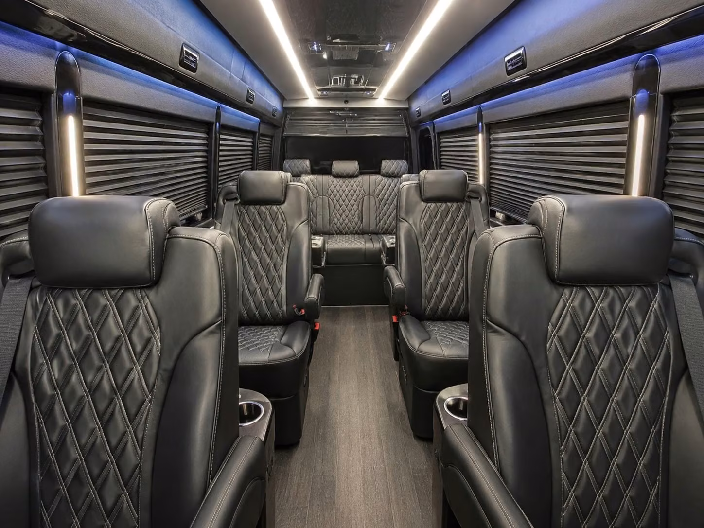 sprinter van with driver inside
